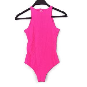 SKIMS Fuchsia Sleeveless High Neck Solid Tank Bodysuit Size XS